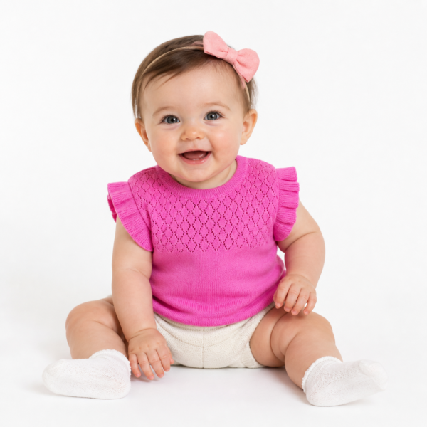pink knitted Top