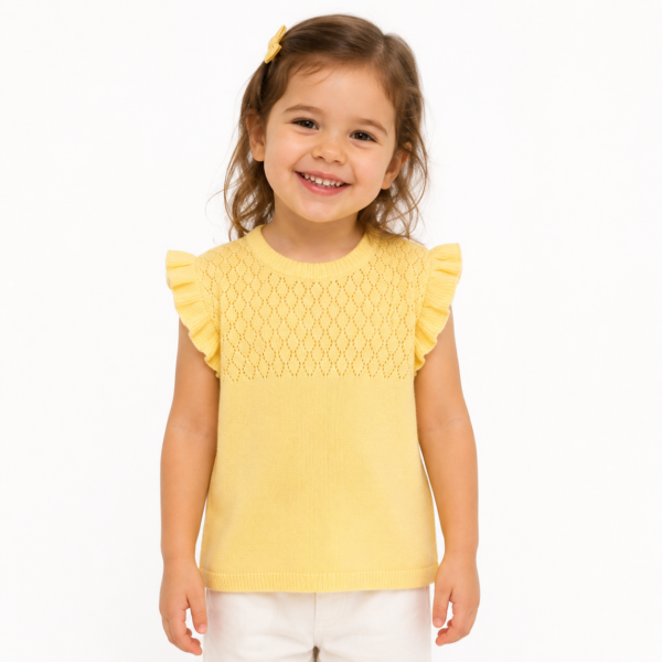 skin colour Top for baby girls