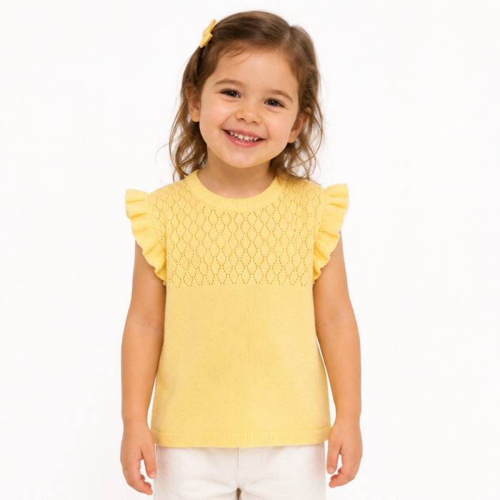 skin colour Top for baby girls