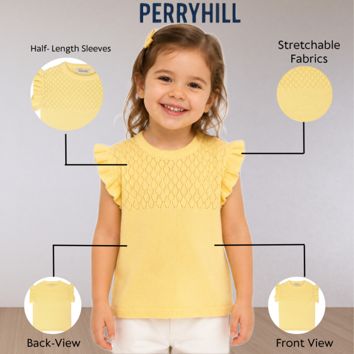 skin colour Top for baby girls features image