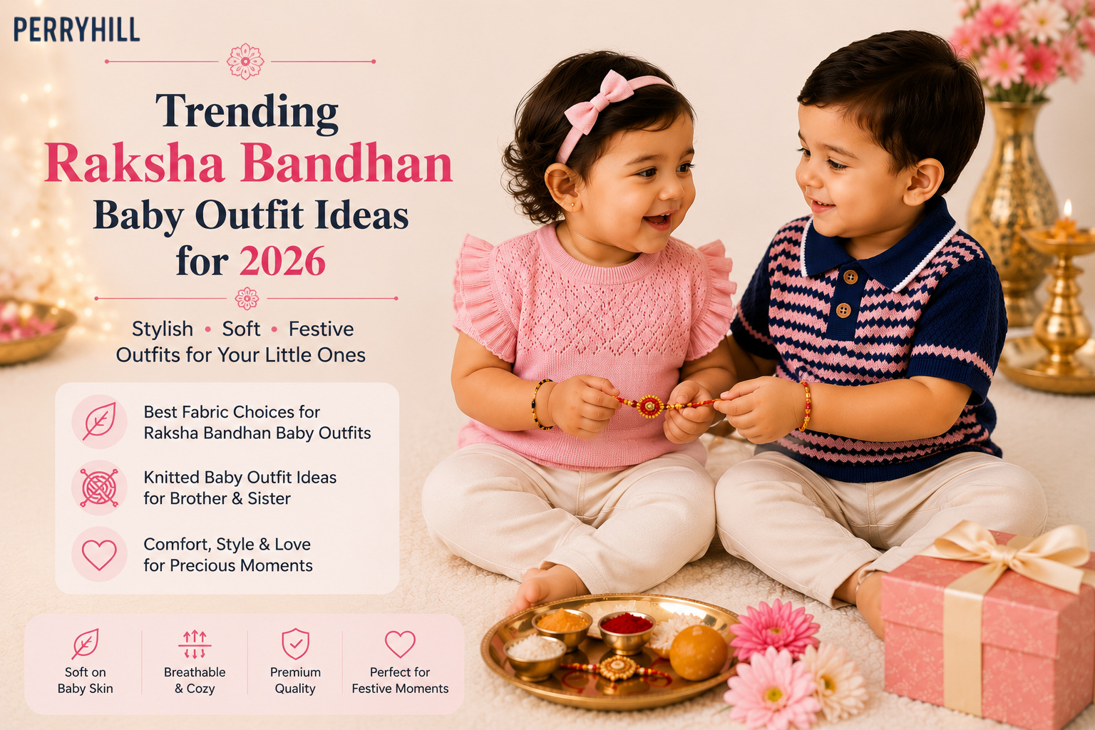 Raksha Bandhan Baby Outfit Ideas image1